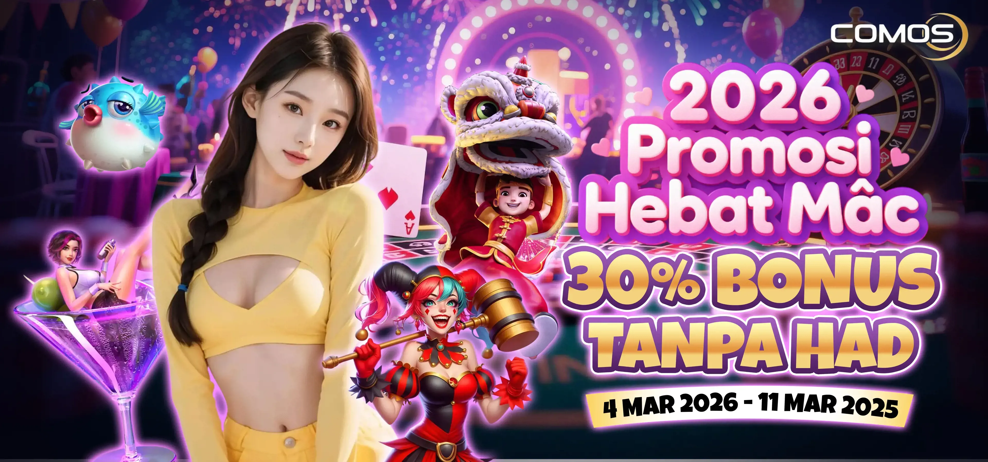2026 Promosi Hebat Mac , 30% Bonus Tanpa Had ! ! ! ( Promosi Ini Hanya Pada 4th March 2026 - 11th March 2026 )