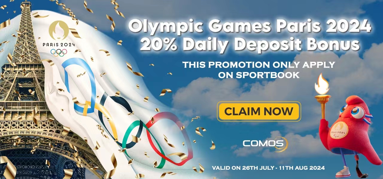 Olympic Game Paris 2024 20% Daily Deposit Bonus This Promotion Only For Sportbook  ( Valid On 26th July - 11th August 2024 )