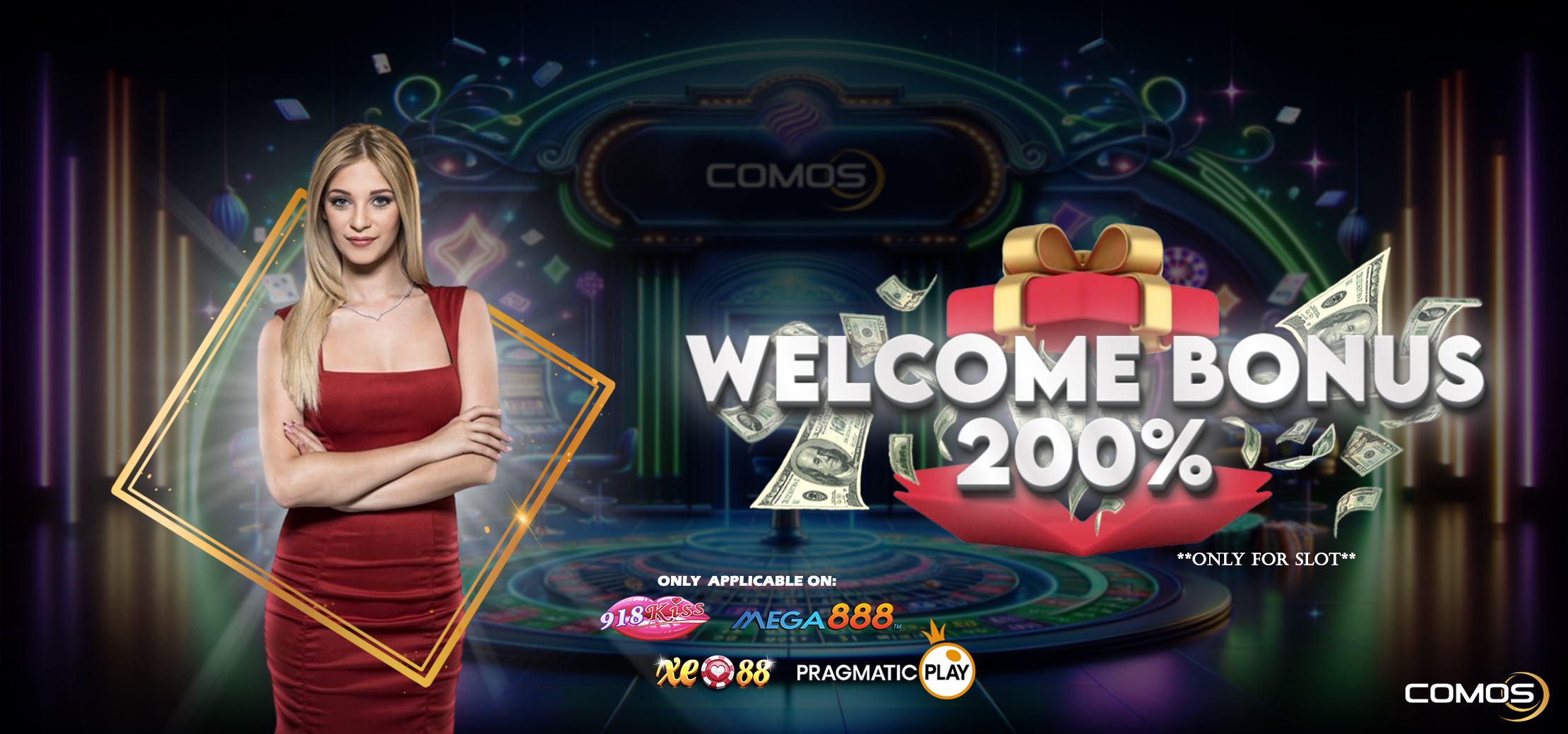 Welcome Bonus Slot 200% ( Only For 918kiss / Mega888 / Xe88 / Pragmatic ) ( 2024 )