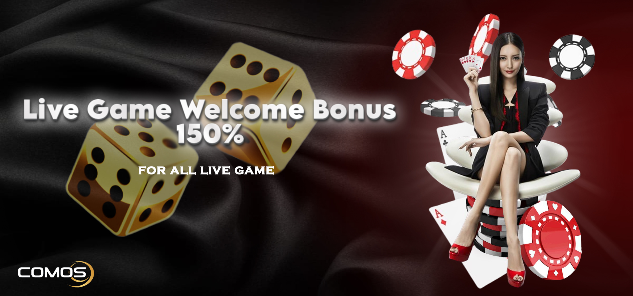 Live Game Welcome Bonus 150%